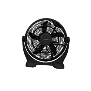 Premium 14” Black Box Fan with 45W High-Efficiency Copper Motor