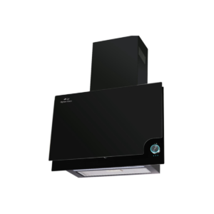 60cm Decorative Black Glass Cooker Hood with 125W Energy-Saving Motor & LED Light