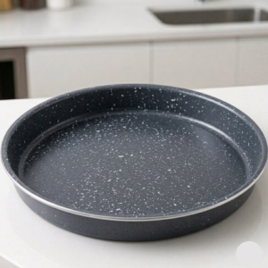 Premium 36cm Round Granite Baking & Roasting Tray (6.5cm Deep)