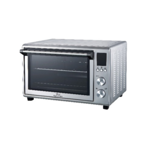 55L Digital Electric Oven with Convection Fan, Double Glass Door & Stainless Steel Housing (1800W)