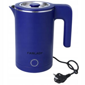 Fairlady  Electric Kettle – 1L Stainless Steel Interior (800W, Blue)