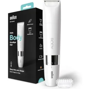 Braun Body Mini Trimmer BS1000 Wet & Dry Cordless Body Groomer
