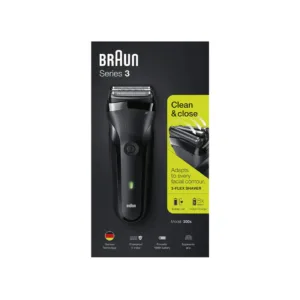 Braun Series 3 300s Rechargeable Electric Foil Shaver Black