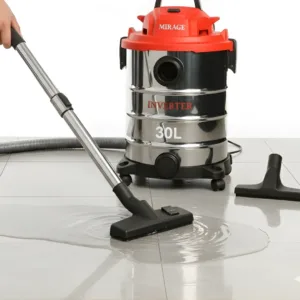 Heavy-Duty 30L Wet & Dry Inverter Vacuum Cleaner – 1200W with HEPA Filter