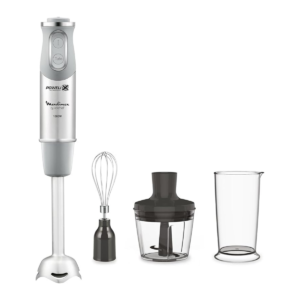 Moulinex Quickchef 1000W Hand Blender DD655 with Powelix Technology & Chopper