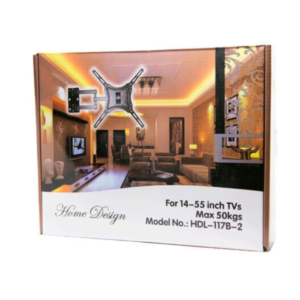 Home Design HDL-117B-2 Full-Motion Swivel TV Wall Mount – For 14 to 55 Inch Screens
