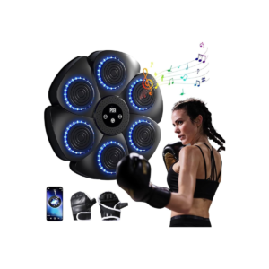Wall-Mounted Smart Musical Boxing Machine with Bluetooth and LED Punch Targets