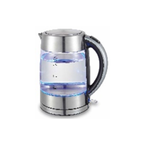 Premium Glass Electric Kettle (1.7L) – Fast-Boiling 2200W with Stainless Steel Accents & 360° Base