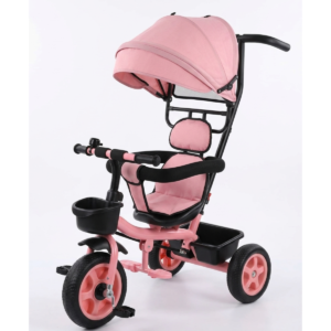 3-in-1 Kids Tricycle Stroller with Adjustable Canopy