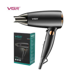 Professional Foldable Travel Hair Dryer with Ionic Frizz Control & Cool Shot (1600W)
