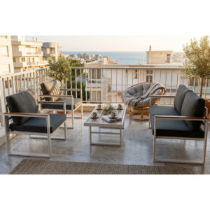 4-Piece Premium Balcony Seating Set