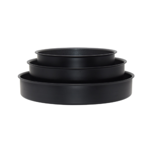 3-Piece Deep Round Granite Oven & Baking Pan Set (26cm, 32cm, 38cm)