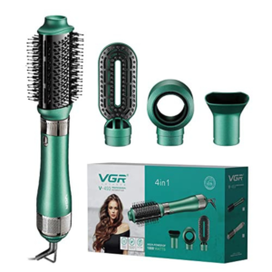 Professional 4-in-1 Multi-Function Hot Air Styler Set with Ionic Frizz Control (1000W)
