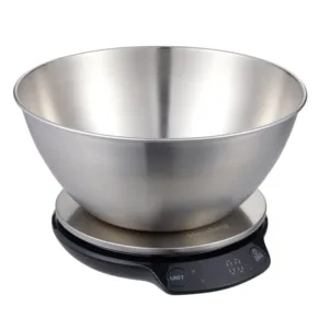 Phoenix Electronic Kitchen Scale 5kg with Premium Stainless Steel Mixing Bowl