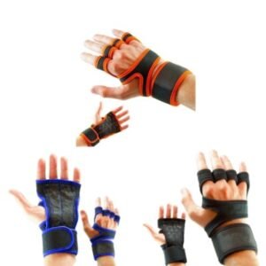 Sports Cross-Training Gloves with Integrated Wrist Wraps